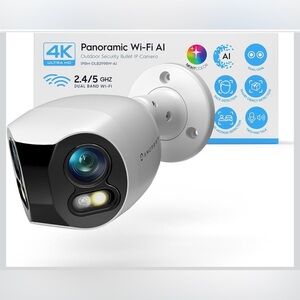 Amcrest 4K (8MP) Dual-Lens Outdoor WiFi Security Camera